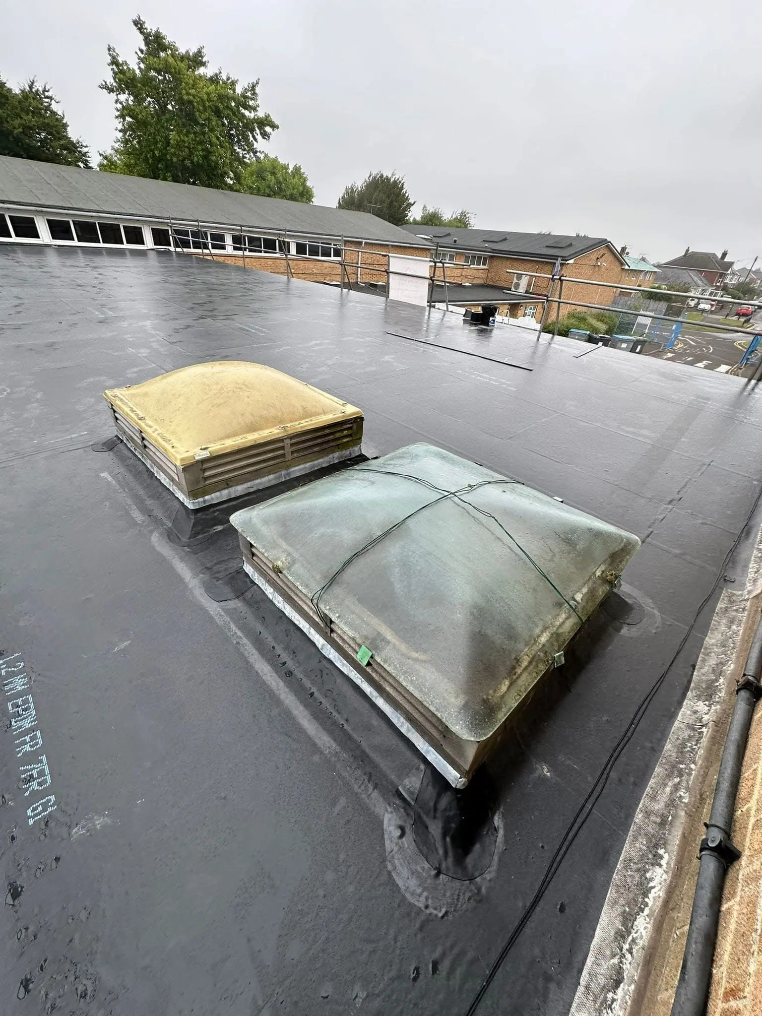 EPDM flat roof installed by Apex Roofing Services Ltd in Bournemouth